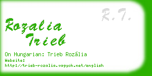 rozalia trieb business card