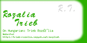 rozalia trieb business card